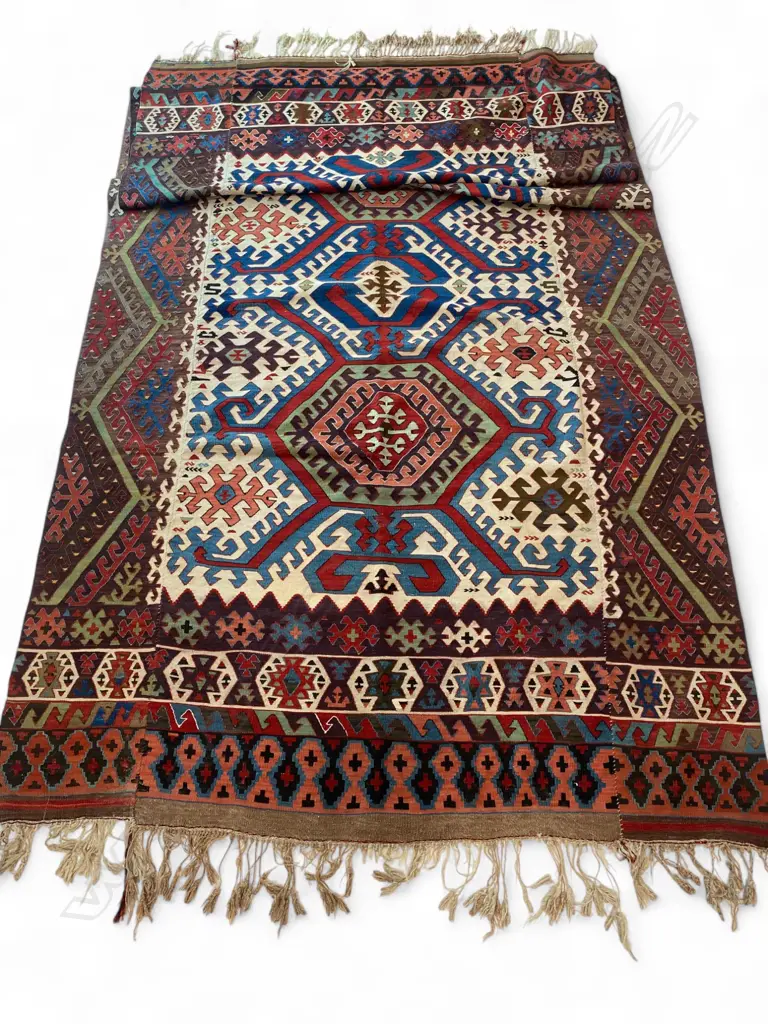 Anatolian Hotamis Turkmen tribal kilim carpet, Image 1++